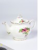 Fine Porcelain Country Roses Tea Pot With Gift Box